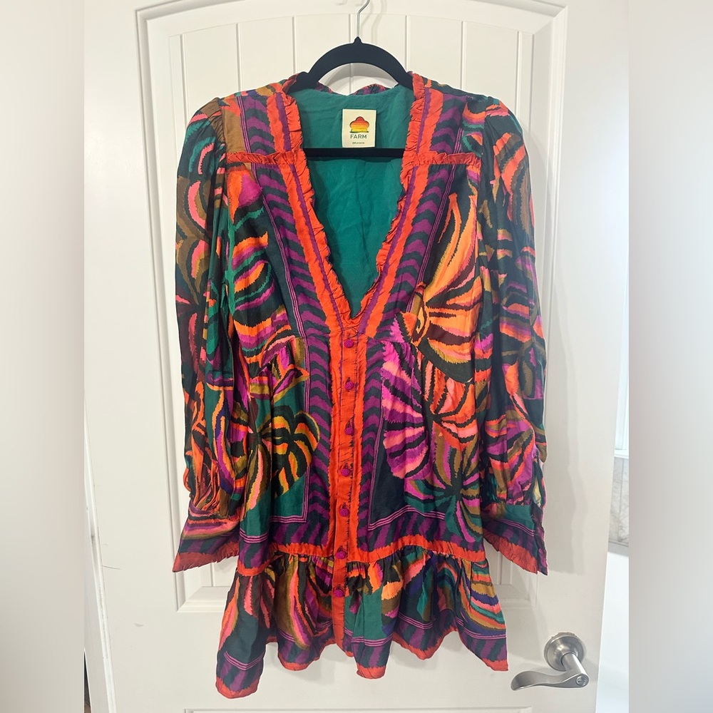 Colorful Women's Farm Rio dress with Vibrant Patterns